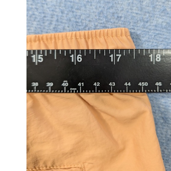 Playboy by PacSun Mens Nylon Shorts Peach Tan Bunny Logo Size L 6 Inch Inseam - Picture 6 of 9